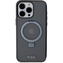 Apple iPhone 15 Pro Max Uyumlu Kılıf TUMI Orjinal Lisanslı Magsafe Şarj Özellikli PC TPU Metal Logolu Ring Standlı Kapak