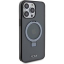 Apple iPhone 15 Pro Max Uyumlu Kılıf TUMI Orjinal Lisanslı Magsafe Şarj Özellikli PC TPU Metal Logolu Ring Standlı Kapak