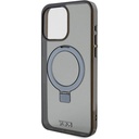 Apple iPhone 15 Pro Max Uyumlu Kılıf TUMI Orjinal Lisanslı Magsafe Şarj Özellikli PC TPU Metal Logolu Ring Standlı Kapak