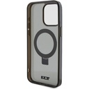 Apple iPhone 15 Pro Max Uyumlu Kılıf TUMI Orjinal Lisanslı Magsafe Şarj Özellikli PC TPU Metal Logolu Ring Standlı Kapak