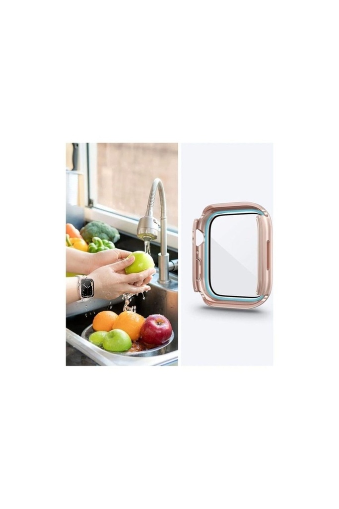 Apple Watch 40mm Uyumlu 360 Derece Korumalı Kasa ve Ekran Koruyucu Zore Watch Gard 12
