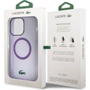 Apple iPhone 15 Pro Max Uyumlu Kılıf Lacoste Orjinal Lisanslı Magsafe Şarj Özellikli İkonik Timsah Logolu Hard Parme Kapak