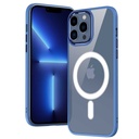 Apple iPhone 14 Pro Max Uyumlu Kılıf Wireless Şarj Özellikli Zore Krom Magsafe Silikon Kapak - 1