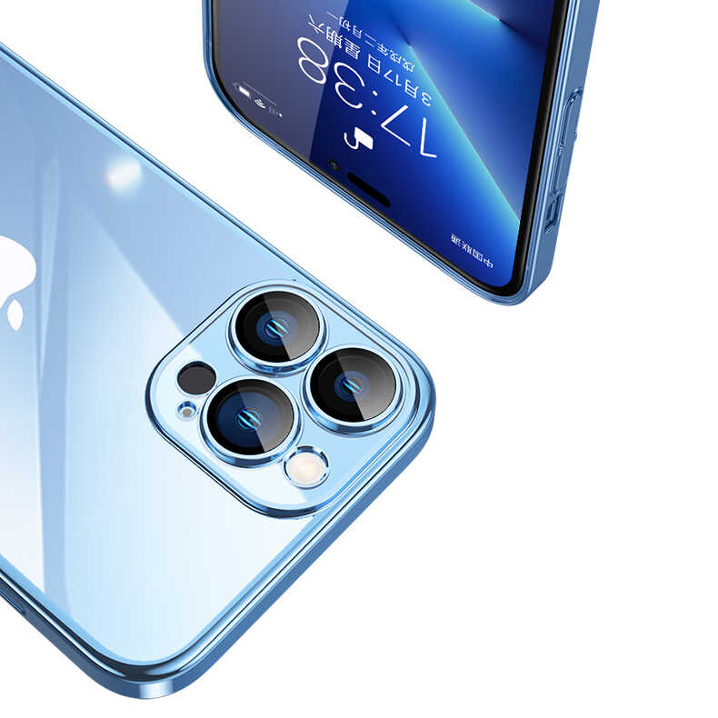 Apple iPhone 14 Pro Max Uyumlu Kılıf Sert PC Renkli Çerçeveli Zore Riksos Kapak - 9