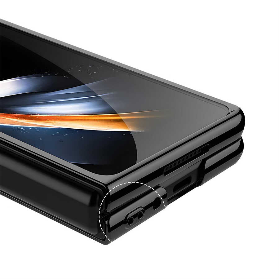 Samsung Galaxy Z Fold 4 Uyumlu Kılıf Zore Full Camlı Kıpta Kapak - 2