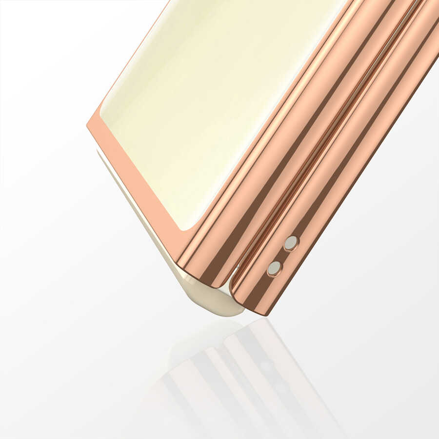 Samsung Galaxy Z Flip 4 Uyumlu Kılıf Zore Kıpta Lensli Kapak - 3