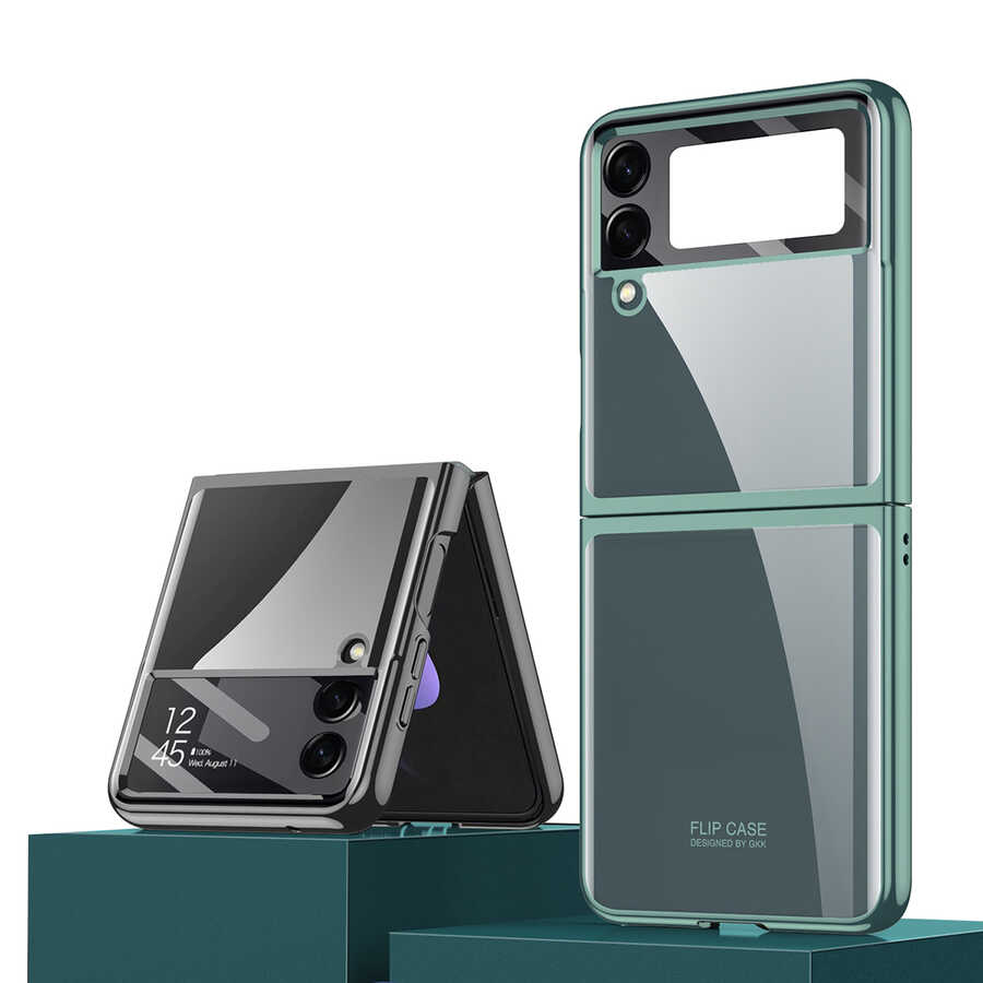Samsung Galaxy Z Flip 4 Uyumlu Kılıf Zore Kıpta Lensli Kapak - 10