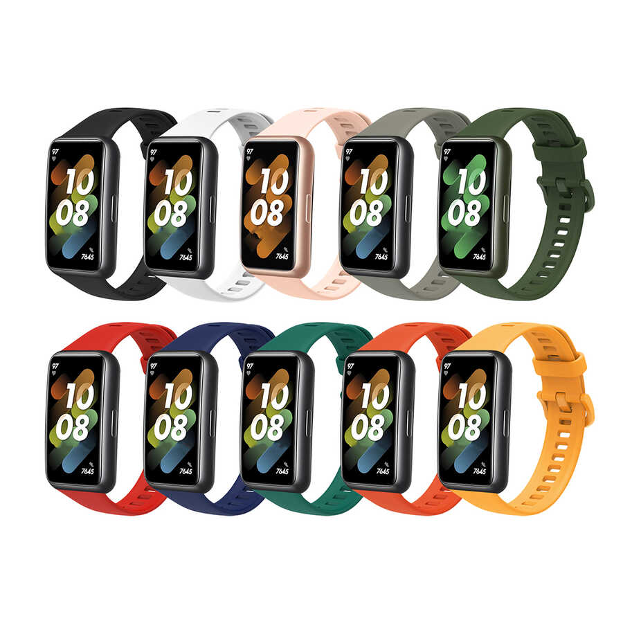 Huawei Band 7 Uyumlu KRD-71 Silikon Kordon - 3