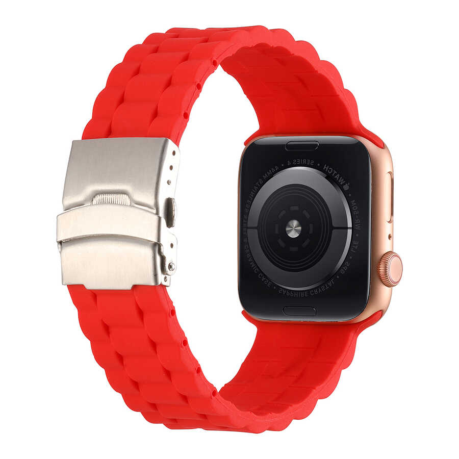 Apple Watch 7 41mm Uyumlu KRD-72 Silikon Kordon - 3