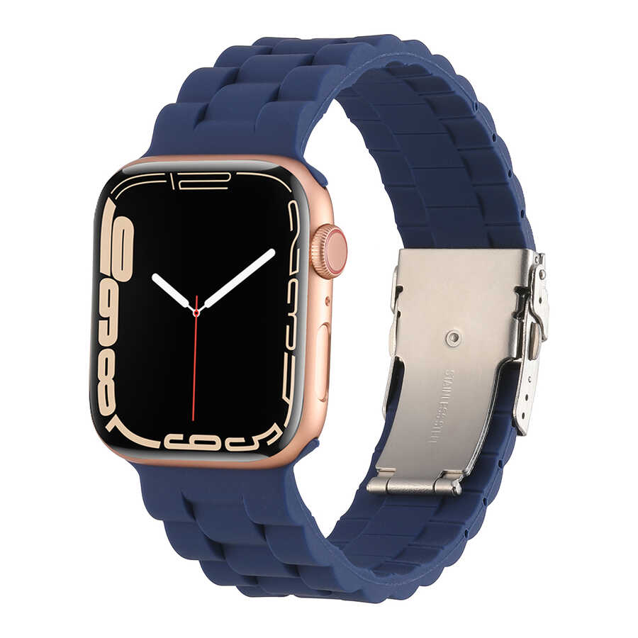 Apple Watch 42mm Uyumlu KRD-72 Silikon Kordon - 1