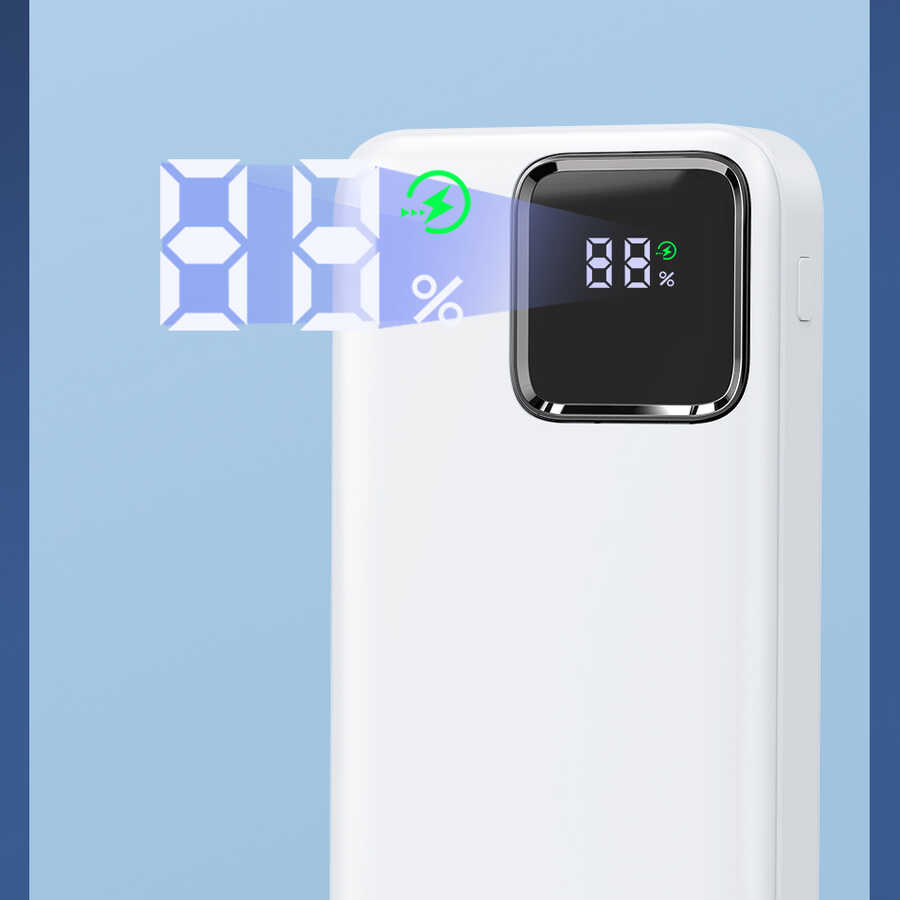 Wiwu JC-18 PD Hızlı Şarj Özellikli Led Göstergeli Powerbank 18W 10000mAh - 4