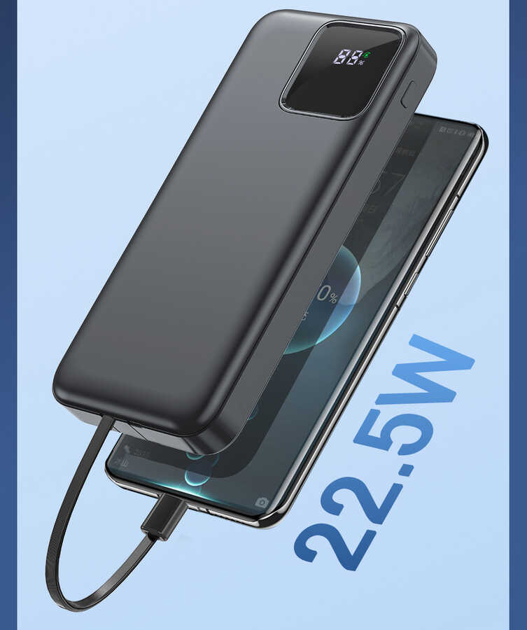 Wiwu JC-18 PD Hızlı Şarj Özellikli Led Göstergeli Powerbank 18W 10000mAh - 8