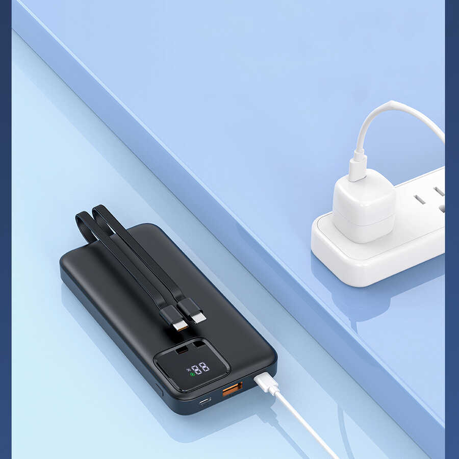 Wiwu JC-18 PD Hızlı Şarj Özellikli Led Göstergeli Powerbank 18W 10000mAh - 9