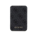 Apple iPhone 15 Uyumlu Kılıf Guess Orjinal Lisanslı Magsafe Şarj Özellikli Yazı Logolu 4G Desenli Kapak + Powerbank 5000mAh 2in1 Set