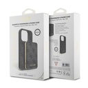 Apple iPhone 15 Uyumlu Kılıf Guess Orjinal Lisanslı Magsafe Şarj Özellikli Yazı Logolu 4G Desenli Kapak + Powerbank 5000mAh 2in1 Set