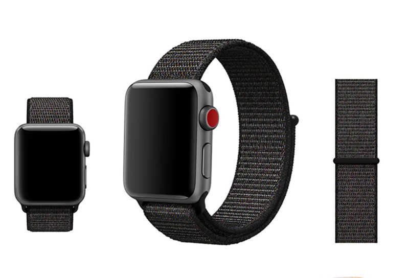 Apple Watch Ultra 49mm Uyumlu Kordon KRD-03 Hasır Strap Kayış - 5