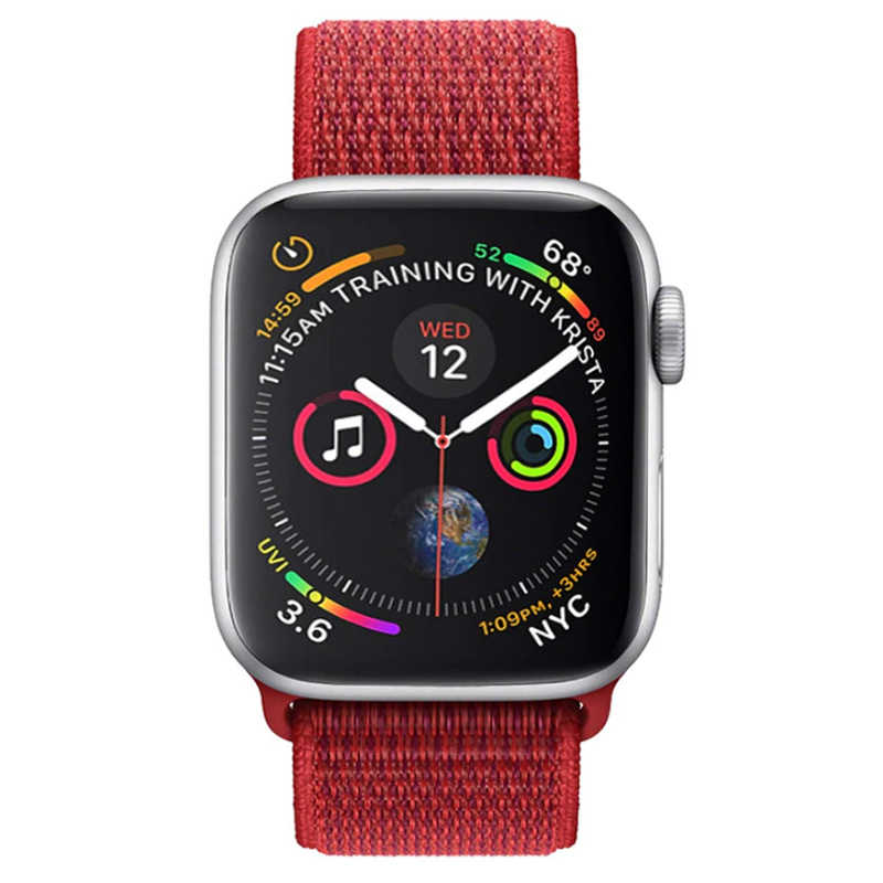 Apple Watch Ultra 49mm Uyumlu Kordon KRD-03 Hasır Strap Kayış - 6