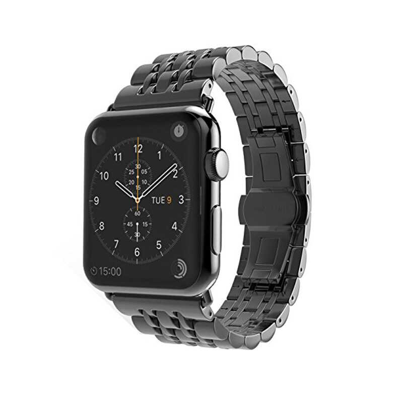 Apple Watch Ultra 49mm Uyumlu Kordon KRD-14 Metal Strap Kayış - 3