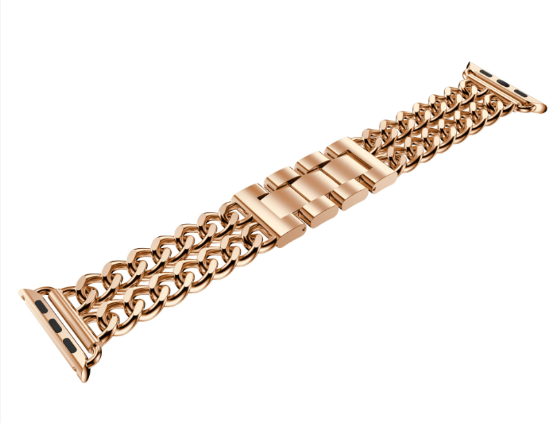 ​​​Apple Watch Ultra 49mm Uyumlu Kordon Cowboy Metal Strap Kayış - 8