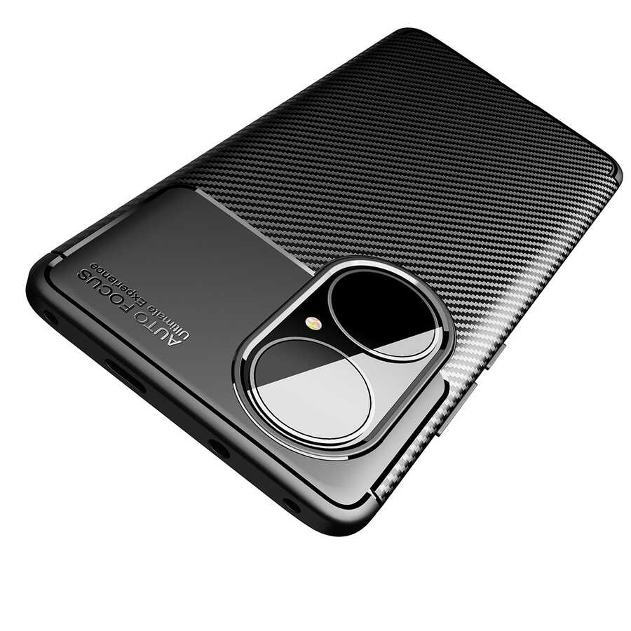 Huawei P50 Pro Uyumlu Kılıf Zore Negro Silikon Kapak - 1