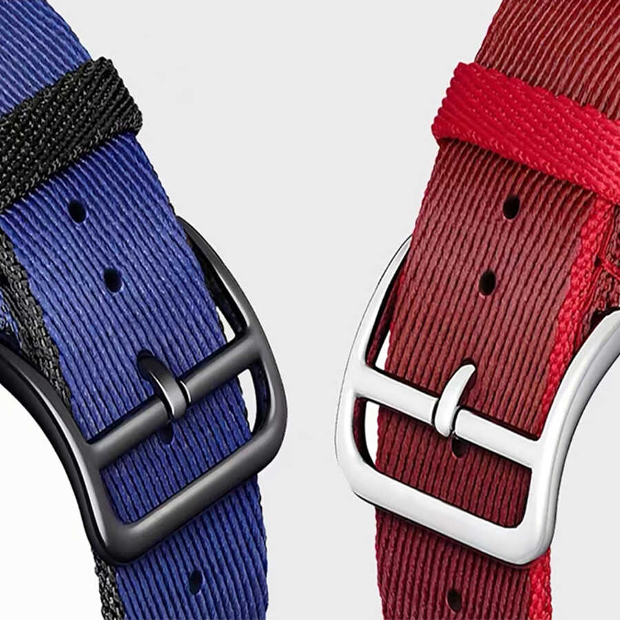 Apple Watch Ultra 49mm Uyumlu Kordon KRD-51 Hasır Strap Kayış - 2