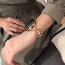 ​​​Apple Watch Ultra 49mm Uyumlu Kordon KRD-56 Metal Strap Kayış - 8