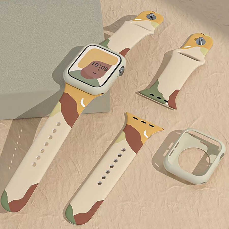 Apple Watch Ultra 49mm Uyumlu Kordon KRD-62 Silikon Strap Kayış - 7