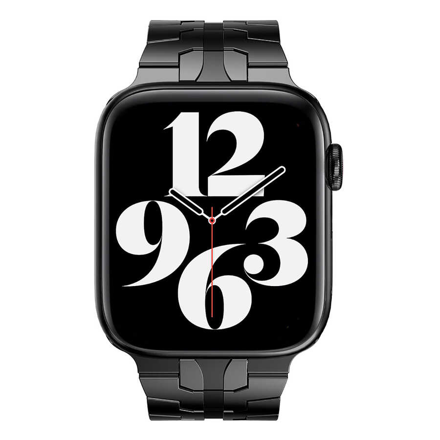 ​​​Apple Watch Ultra 49mm Uyumlu Kordon KRD-63 Metal Strap Kayış - 3