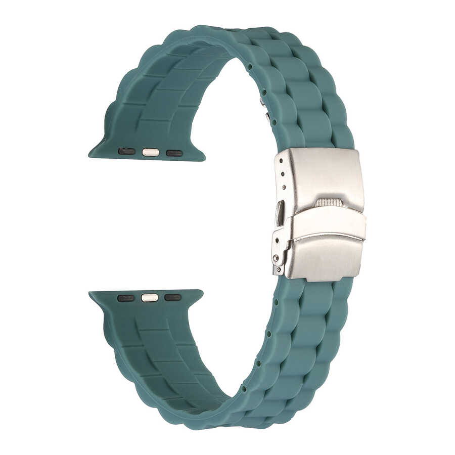 Apple Watch Ultra 49mm Uyumlu Kordon KRD-72 Silikon Strap Kayış - 4