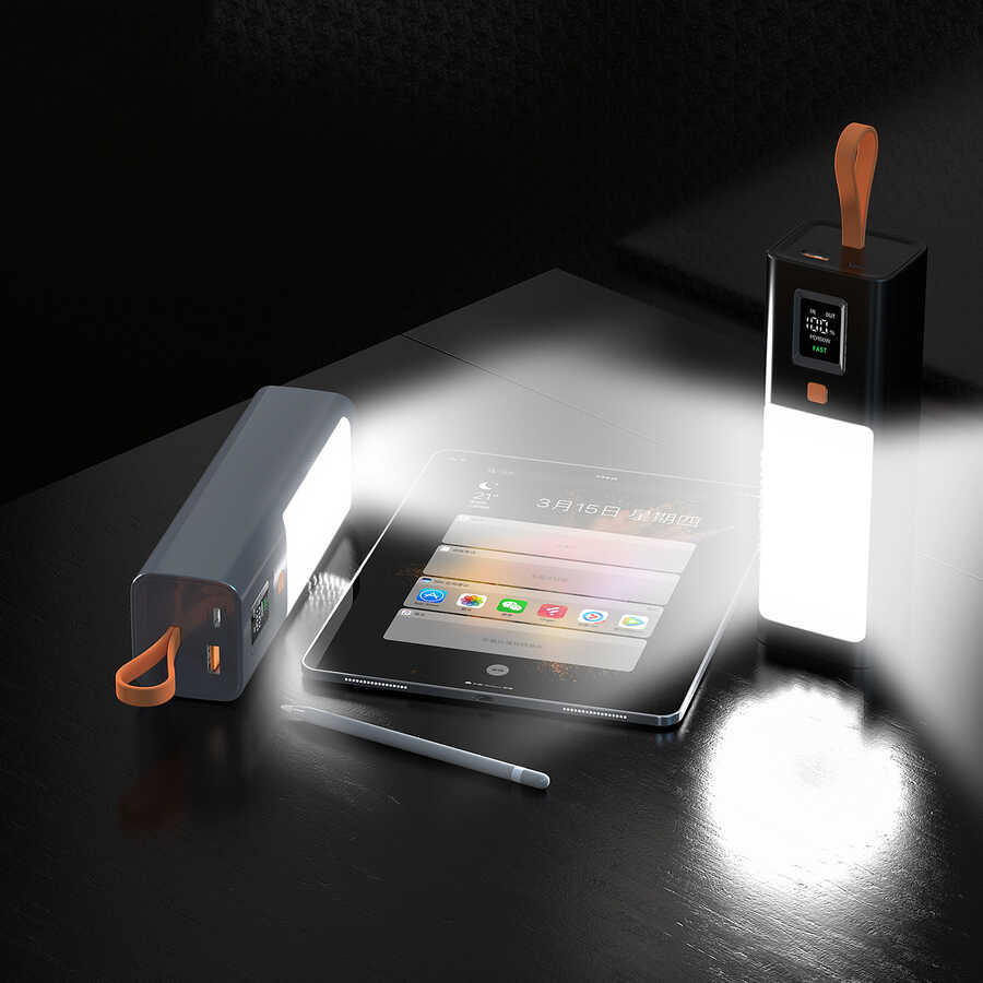 Xipin T134L Işıklı PD 100W Hızlı Şarj Özellikli 20000 Mah Powerbank - 2