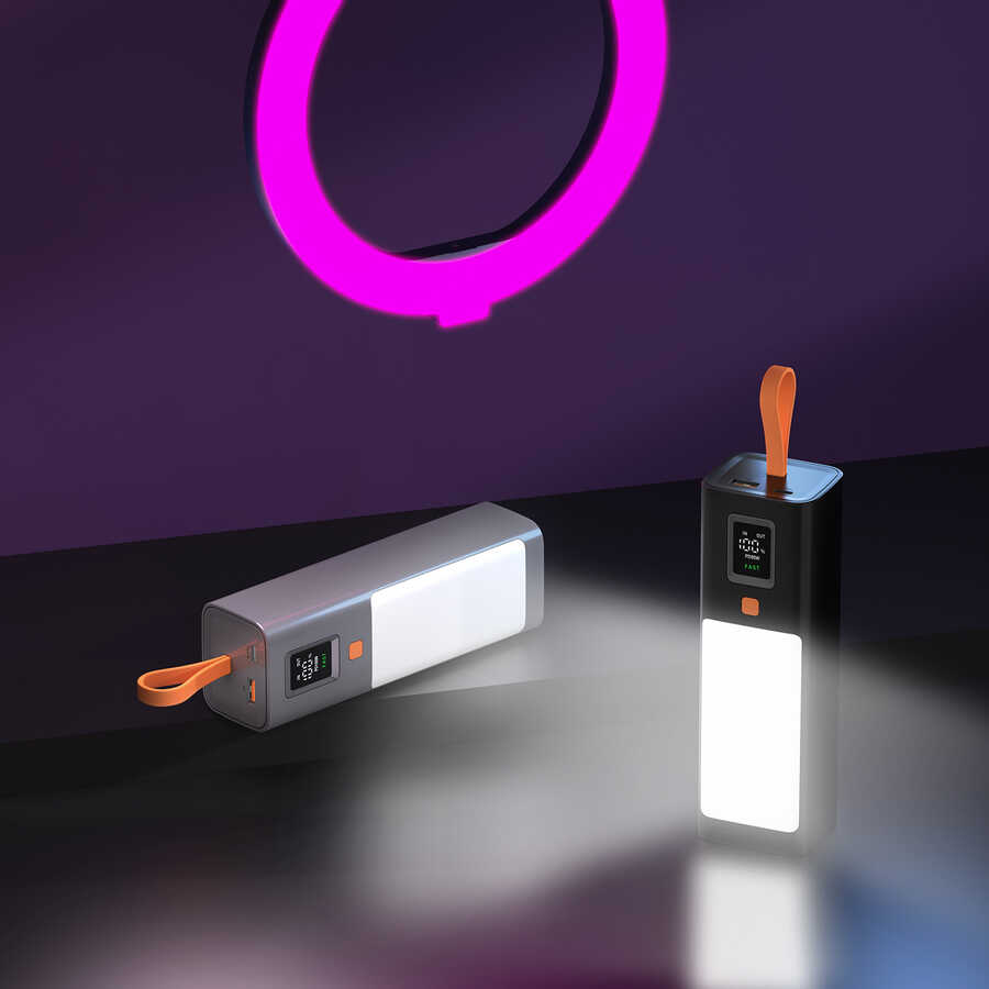 Xipin T134L Işıklı PD 100W Hızlı Şarj Özellikli 20000 Mah Powerbank - 4