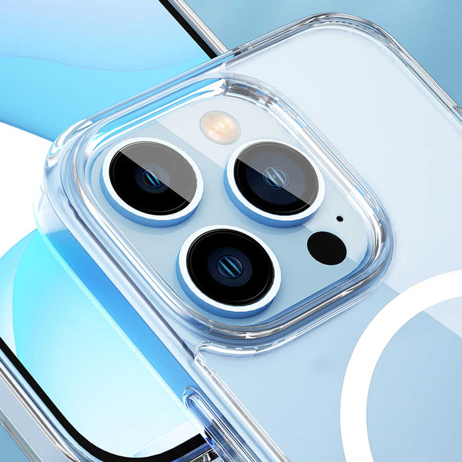 Apple iPhone 14 Plus Uyumlu Kılıf Standlı Magsafe Wireless Şarj Özellikli Wiwu Aurora Serisi Kapak - 10