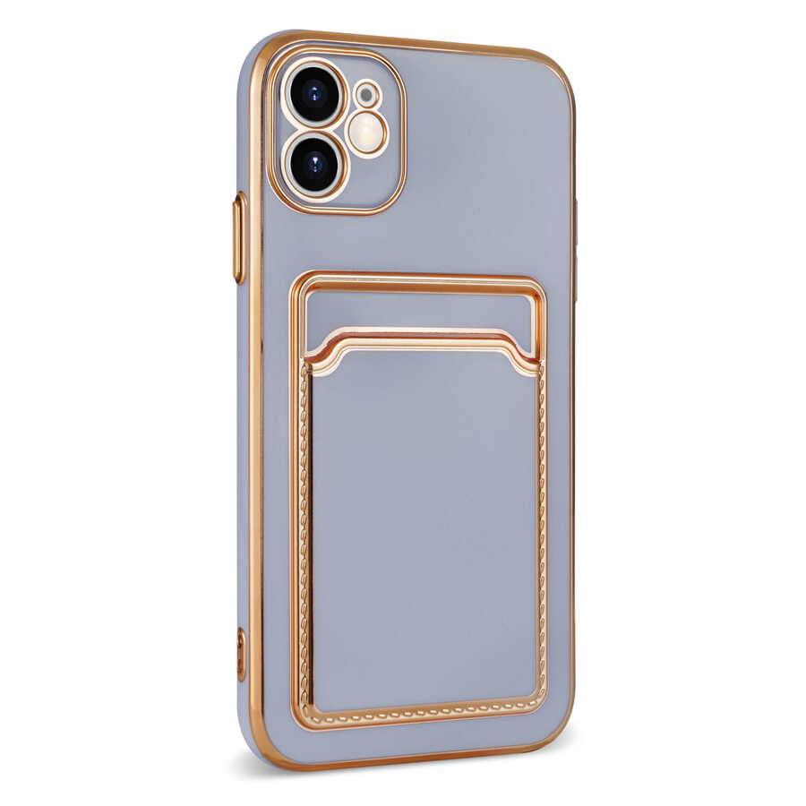 Apple iPhone 11 Uyumlu Kılıf Zore Bark Kartlıklı Kapak - 4