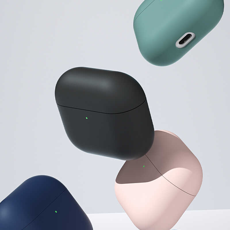 Apple Airpods Uyumlu 3 Kılıf Benks Liquid Silikon PC Kapak - 1