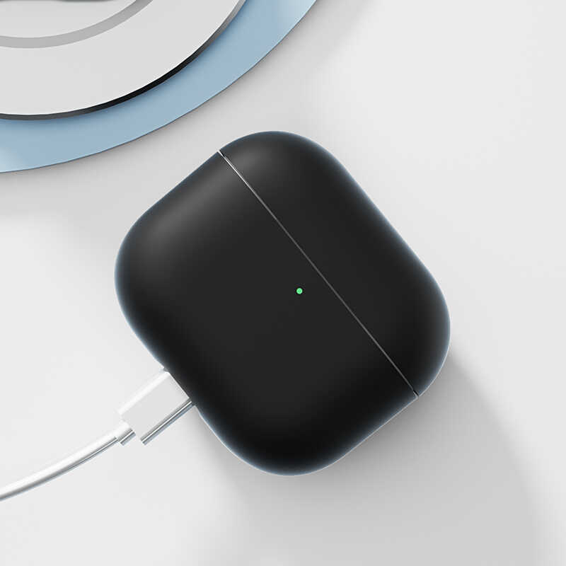 Apple Airpods Uyumlu 3 Kılıf Benks Liquid Silikon PC Kapak - 4