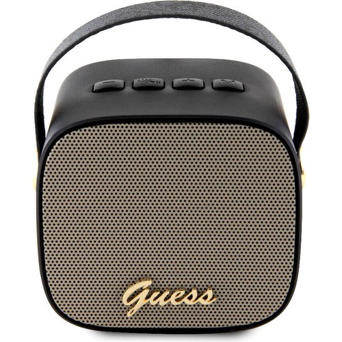 Guess Orjinal Lisanslı Askılı PU Deri Yazı Logolu 5W Bluetooth Speaker