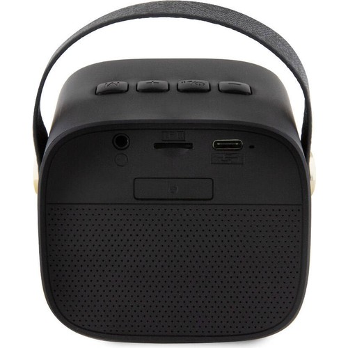 Guess Orjinal Lisanslı Askılı PU Deri Yazı Logolu 5W Bluetooth Speaker