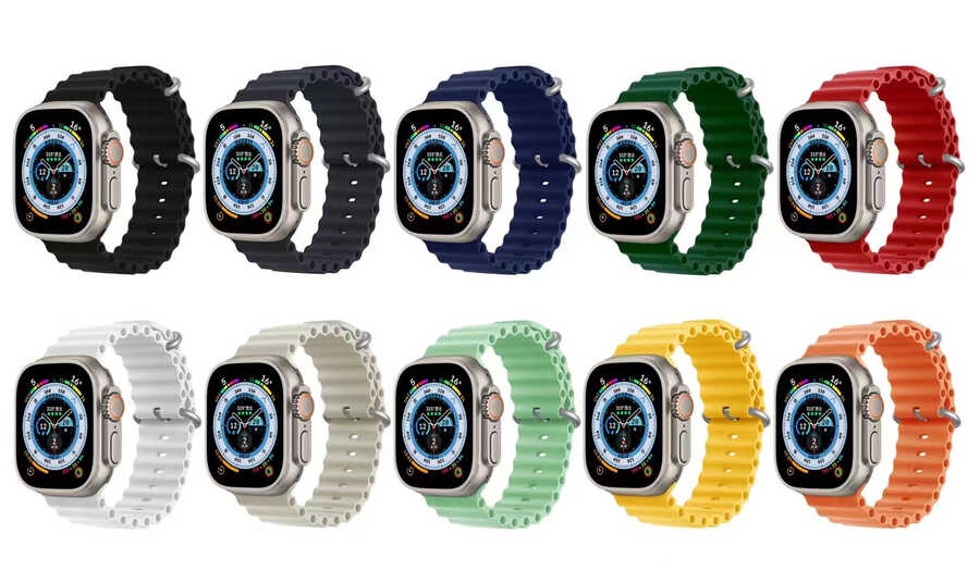 Apple Watch 44mm Uyumlu Zore KRD-75 Silikon Kordon - 8