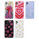 Xiaomi Poco M5S Uyumlu Kılıf Simli Desenli Kamera Korumalı Parlak Zore Popy Kapak - 1