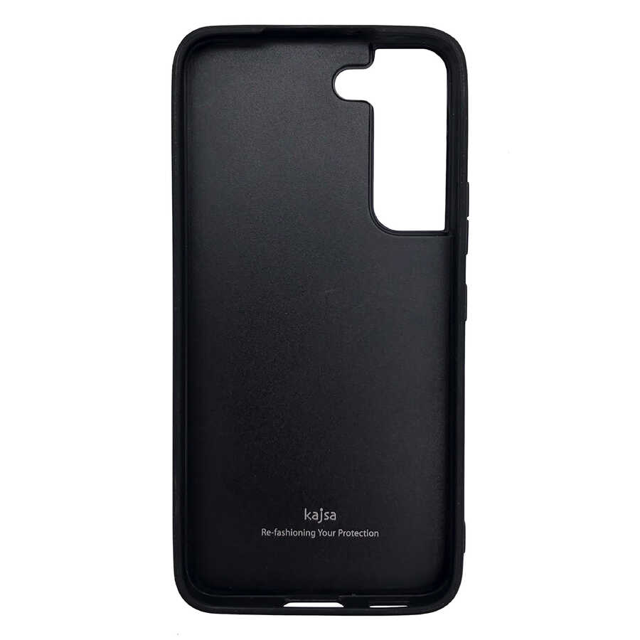 Samsung Galaxy S22 Uyumlu Kılıf ​Kajsa Pearl Pattern Hakiki Deri Kapak - 1