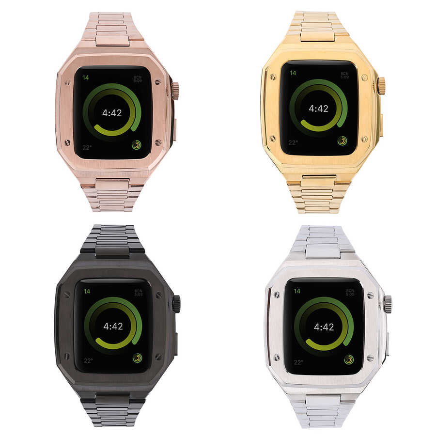 Apple Watch 44mm Uyumlu Zore KRD-64 Metal Kordon - 5