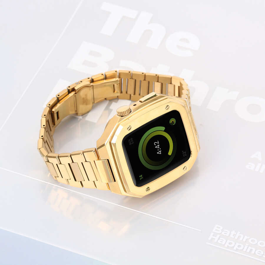 Apple Watch 44mm Uyumlu Zore KRD-64 Metal Kordon - 8