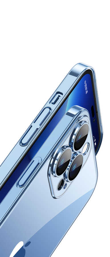 Apple iPhone 13 Pro Uyumlu Kılıf Sert PC Renkli Çerçeveli Zore Riksos Kapak - 10