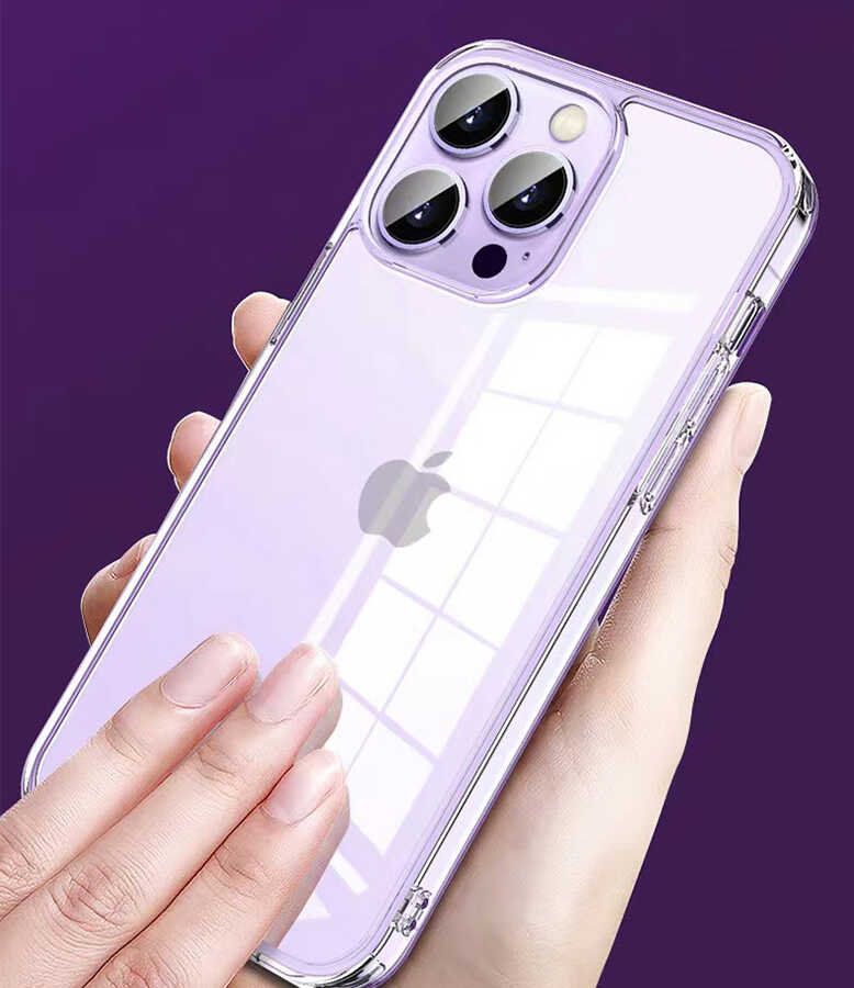 Apple iPhone 13 Uyumlu Kılıf Şeffaf Airbag Tasarımlı ​​​​​Wiwu ZCC-108 Concise Serisi Kapak - 5