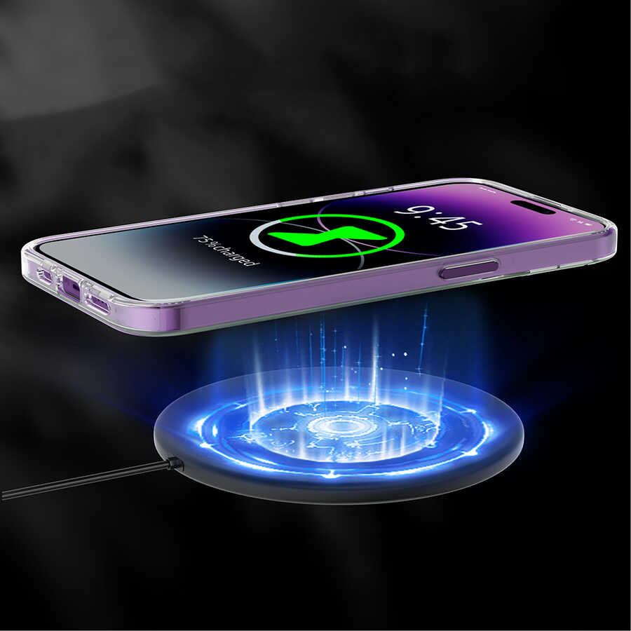 Apple iPhone 14 Pro Max Uyumlu Kılıf Magsafe Şarj Özellikli Youngkit Coloured Glaze Serisi Kapak - 5