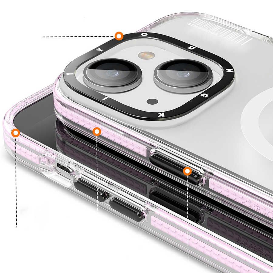 Apple iPhone 14 Plus Uyumlu Kılıf Magsafe Şarj Özellikli Youngkit Jane Sand Serisi Kapak - 1