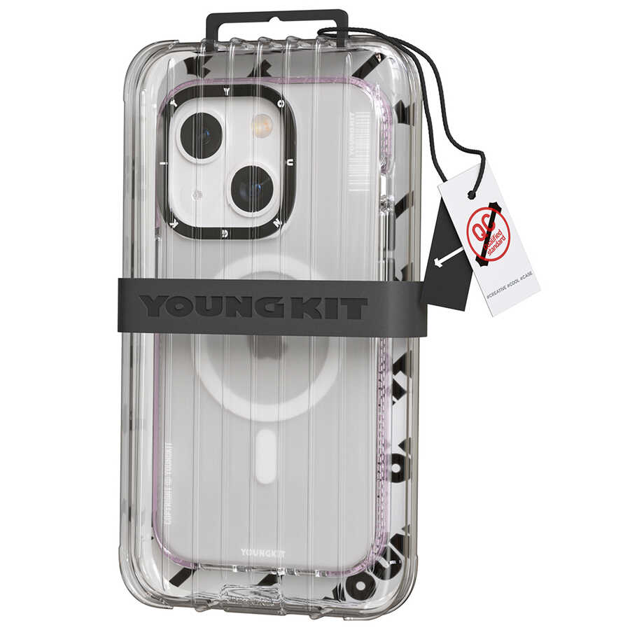 Apple iPhone 14 Plus Uyumlu Kılıf Magsafe Şarj Özellikli Youngkit Jane Sand Serisi Kapak - 3