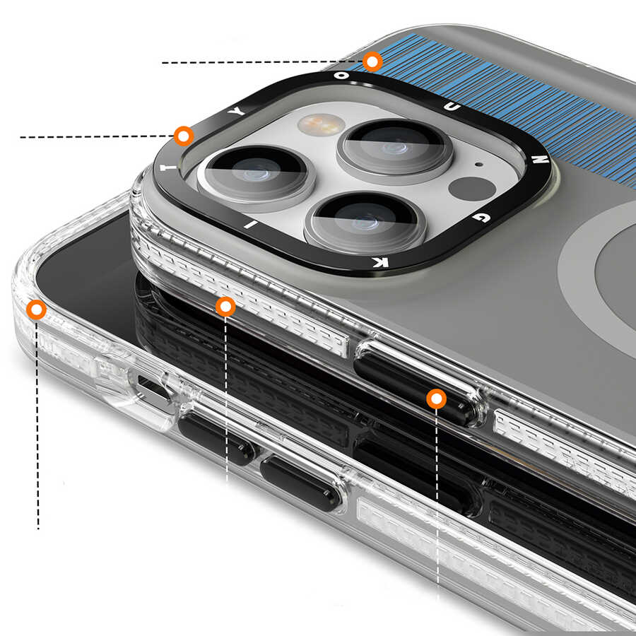 Apple iPhone 14 Pro Uyumlu Kılıf Magsafe Şarj Özellikli Youngkit Pure Serisi Kapak - 2