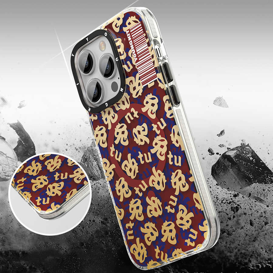 Apple iPhone 14 Pro Max Uyumlu Kılıf Magsafe Şarj Özellikli Youngkit Play Rabbit Serisi Kapak - 5