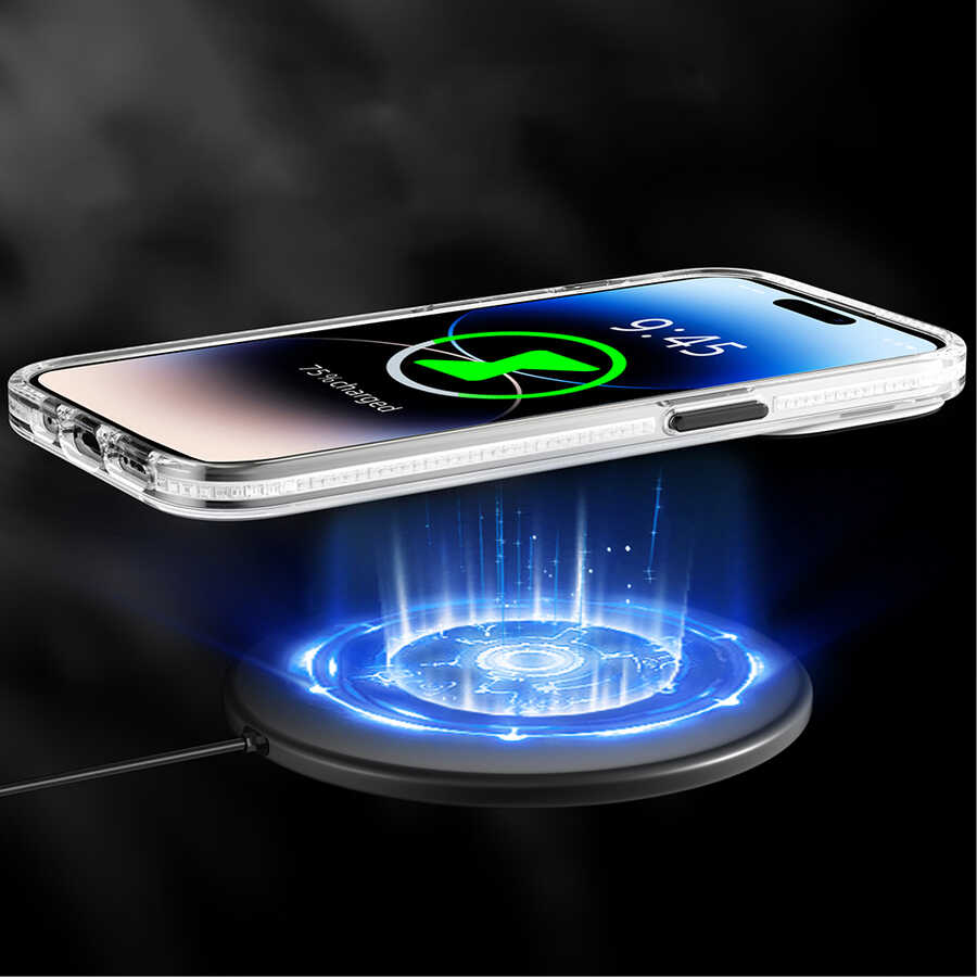 Apple iPhone 14 Pro Uyumlu Kılıf Magsafe Şarj Özellikli Youngkit Water-Ink Serisi Kapak - 4